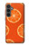 W3946 Seamless Orange Pattern Case Cover Custodia e Flip Case per Samsung Galaxy S23 FE