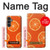 W3946 Seamless Orange Pattern Case Cover Custodia e Flip Case per Samsung Galaxy S23 FE