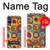 W3409 Squares Concentric Circles Case Cover Custodia e Flip Case per Sony Xperia 5 V