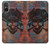 W3895 Pirate Skull Metal Case Cover Custodia e Flip Case per Sony Xperia 5 V