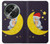 W2849 Cute Sleepy Owl Moon Night Case Cover Custodia e Flip Case per OnePlus OPEN