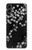 W2544 Japanese Kimono Style Black Flower Pattern Case Cover Custodia e Flip Case per Samsung Galaxy A05