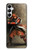 W0796 Japan Red Samurai Case Cover Custodia e Flip Case per Samsung Galaxy A05s