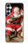 W1417 Santa Claus Merry Xmas Case Cover Custodia e Flip Case per Samsung Galaxy A05s