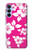 W2246 Hawaiian Hibiscus Pink Pattern Case Cover Custodia e Flip Case per Samsung Galaxy A15 5G