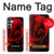 W2898 Red Rose Case Cover Custodia e Flip Case per Samsung Galaxy A15 5G