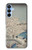 W3350 Utagawa Hiroshige Drum Bridge Yuhi Hill in Meguro Case Cover Custodia e Flip Case per Samsung Galaxy A15 5G