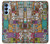 W3879 Retro Music Doodle Case Cover Custodia e Flip Case per Samsung Galaxy A15 5G