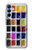 W3956 Watercolor Palette Box Graphic Case Cover Custodia e Flip Case per Samsung Galaxy A15 5G