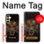 W0575 Tiger Face Case Cover Custodia e Flip Case per Samsung Galaxy A25 5G