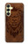 W2529 Leo Zodiac Tattoo Brown Graphic Print Case Cover Custodia e Flip Case per Samsung Galaxy A25 5G