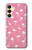W2858 Pink Flamingo Pattern Case Cover Custodia e Flip Case per Samsung Galaxy A25 5G
