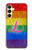 W2900 Rainbow LGBT Lesbian Pride Flag Case Cover Custodia e Flip Case per Samsung Galaxy A25 5G
