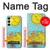 W3435 Tarot Card Moon Case Cover Custodia e Flip Case per Samsung Galaxy A25 5G