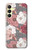 W3716 Rose Floral Pattern Case Cover Custodia e Flip Case per Samsung Galaxy A25 5G