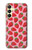 W3719 Strawberry Pattern Case Cover Custodia e Flip Case per Samsung Galaxy A25 5G
