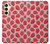 W3719 Strawberry Pattern Case Cover Custodia e Flip Case per Samsung Galaxy A25 5G