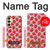 W3719 Strawberry Pattern Case Cover Custodia e Flip Case per Samsung Galaxy A25 5G