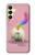 W3923 Cat Bottom Rainbow Tail Case Cover Custodia e Flip Case per Samsung Galaxy A25 5G