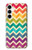 W2362 Rainbow Colorful Shavron Zig Zag Pattern Case Cover Custodia e Flip Case per Samsung Galaxy A35 5G