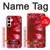 W2480 Tie Dye Red Case Cover Custodia e Flip Case per Samsung Galaxy A35 5G