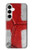 W3316 England Flag Vintage Football Graphic Case Cover Custodia e Flip Case per Samsung Galaxy A35 5G