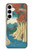 W3348 Utagawa Hiroshige The Monkey Bridge Case Cover Custodia e Flip Case per Samsung Galaxy A35 5G