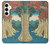 W3348 Utagawa Hiroshige The Monkey Bridge Case Cover Custodia e Flip Case per Samsung Galaxy A35 5G