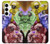 W3914 Colorful Nebula Astronaut Suit Galaxy Case Cover Custodia e Flip Case per Samsung Galaxy A35 5G