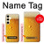 W0328 Beer Glass Case Cover Custodia e Flip Case per Samsung Galaxy S24