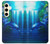 W0385 Dolphin Case Cover Custodia e Flip Case per Samsung Galaxy S24