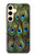 W1965 Peacock Feather Case Cover Custodia e Flip Case per Samsung Galaxy S24 W1965 Peacock Feather Case Cover Custodia e Flip Case per Samsung Galaxy S24