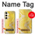 W2713 Yellow Snake Skin Graphic Printed Case Cover Custodia e Flip Case per Samsung Galaxy S24
