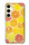 W3408 Lemon Case Cover Custodia e Flip Case per Samsung Galaxy S24