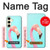 W3708 Pink Flamingo Case Cover Custodia e Flip Case per Samsung Galaxy S24