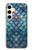 W3809 Mermaid Fish Scale Case Cover Custodia e Flip Case per Samsung Galaxy S24