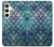 W3809 Mermaid Fish Scale Case Cover Custodia e Flip Case per Samsung Galaxy S24