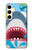 W3947 Shark Helicopter Cartoon Case Cover Custodia e Flip Case per Samsung Galaxy S24