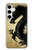 W1482 Black Dragon Painting Case Cover Custodia e Flip Case per Samsung Galaxy S24 Plus