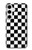 W1611 Black and White Check Chess Board Case Cover Custodia e Flip Case per Samsung Galaxy S24 Plus