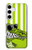 W2323 Funny Green Alligator Crocodile Case Cover Custodia e Flip Case per Samsung Galaxy S24 Plus