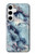 W2689 Blue Marble Texture Graphic Printed Case Cover Custodia e Flip Case per Samsung Galaxy S24 Plus