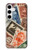 W3900 Stamps Case Cover Custodia e Flip Case per Samsung Galaxy S24 Plus