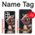 W1273 Crazy Pig Case Cover Custodia e Flip Case per Samsung Galaxy S24 Ultra