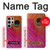 W3201 Pink Peacock Feather Case Cover Custodia e Flip Case per Samsung Galaxy S24 Ultra