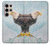 W3843 Bald Eagle On Ice Case Cover Custodia e Flip Case per Samsung Galaxy S24 Ultra