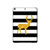 W2794 Black and White Striped Deer Gold Sparkles Tablet Case Cover Custodia per iPad 10.2 (2021,2020,2019), iPad 9 8 7