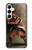 W0796 Japan Red Samurai Case Cover Custodia e Flip Case per Samsung Galaxy A55 5G