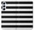 W1596 Black and White Striped Case Cover Custodia e Flip Case per Samsung Galaxy A55 5G