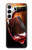 W2396 Red Wine Bottle And Glass Case Cover Custodia e Flip Case per Samsung Galaxy A55 5G